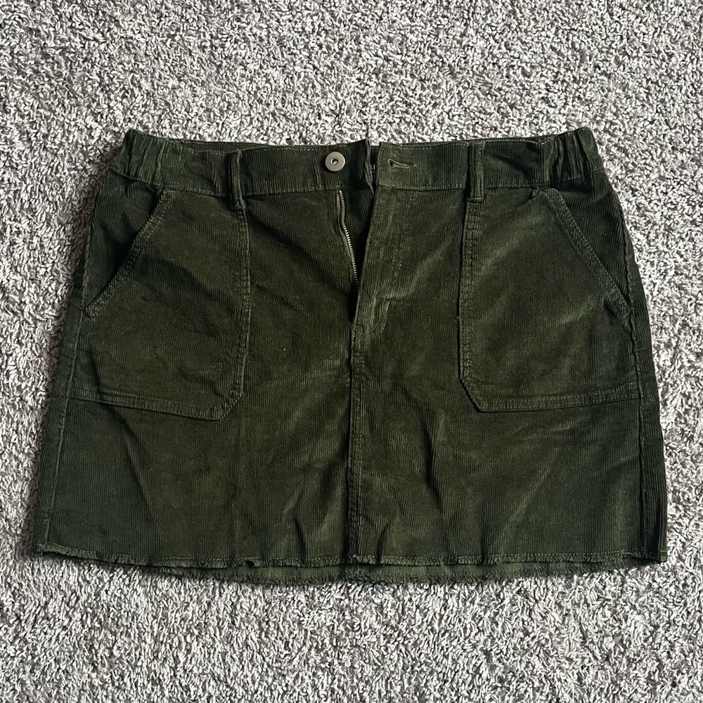NOBO Dark Green Mini Skirt